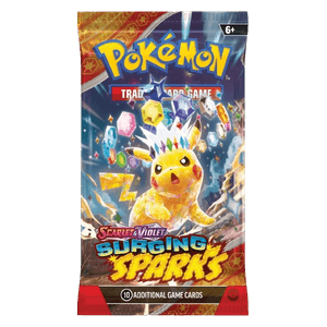 Pokémon TCG Surging Sparks Booster Pack – dynamiczny zestaw kart