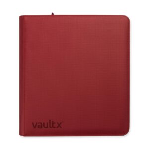 Vault X ZIP BINDER METALLIC RED 12-POCKET