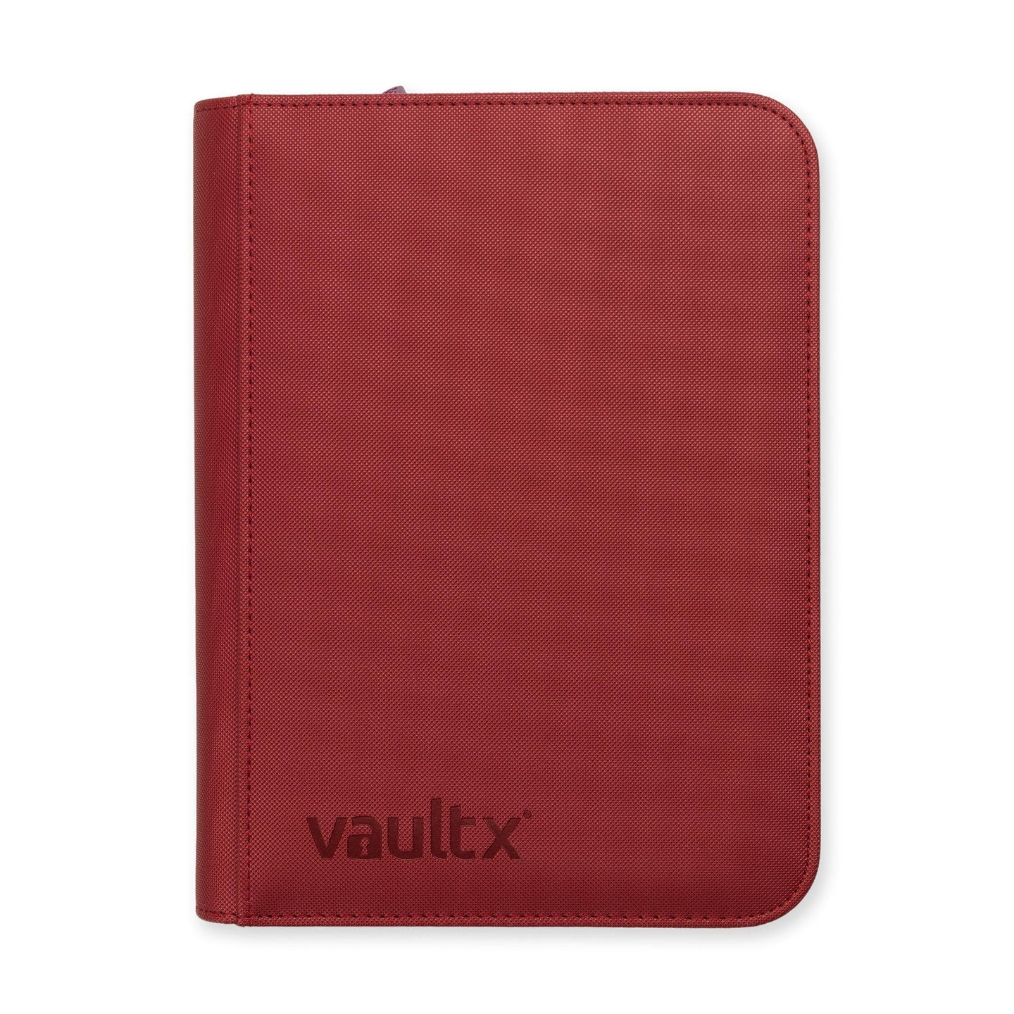 Vault X ZIP BINDER METALLIC RED 4-POCKET